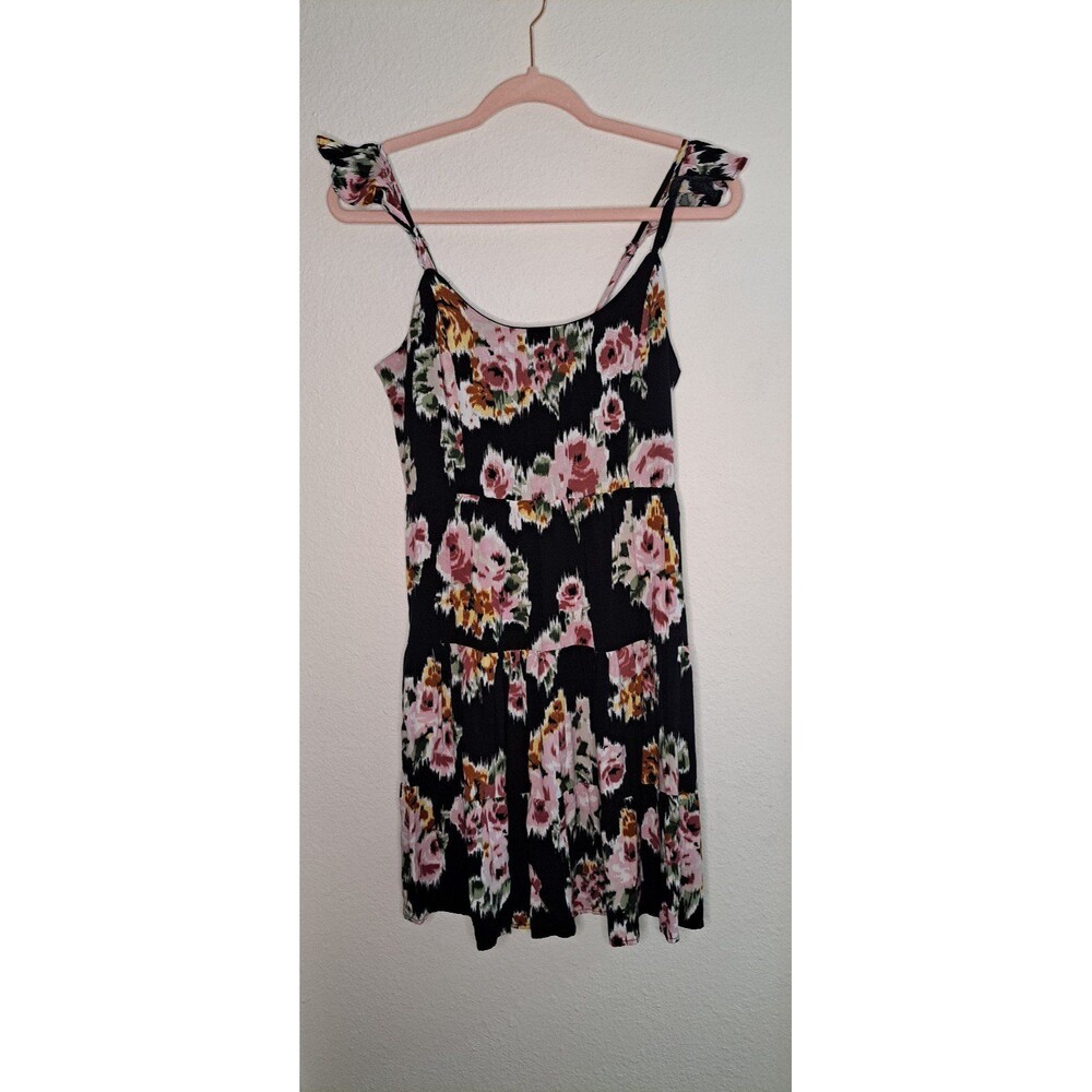 Black and pink floral xhilaration dress Size M
